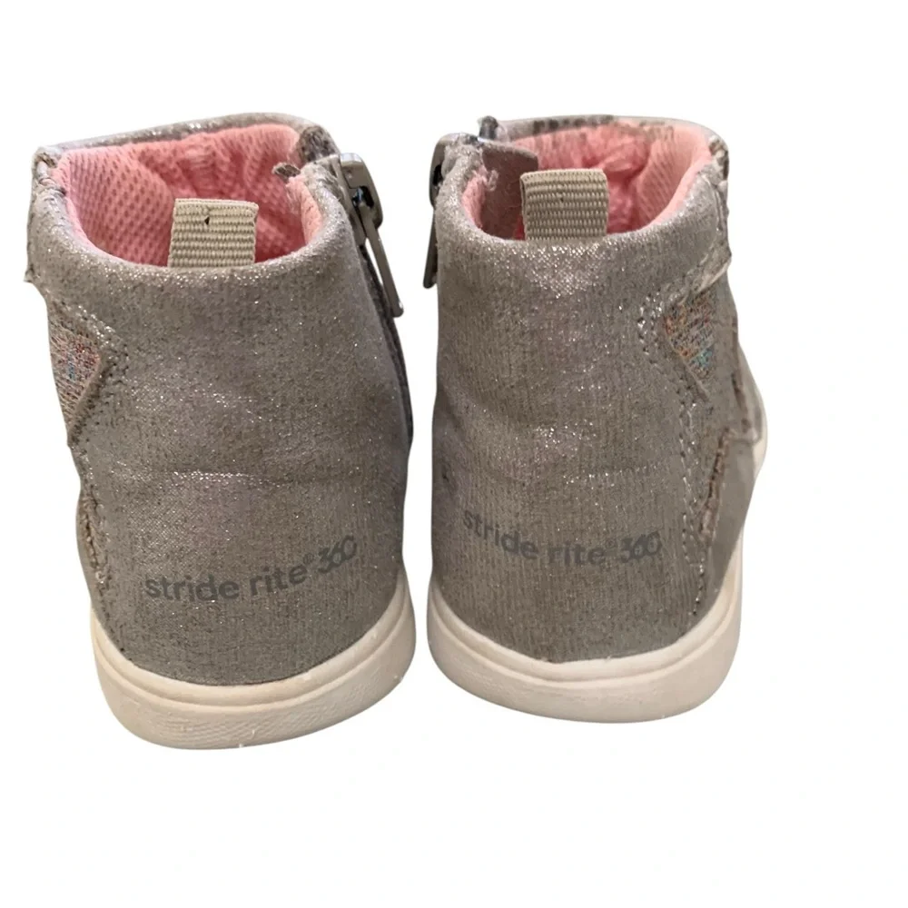 Stride Rite Sz 6M 360 Silver Nina Boots